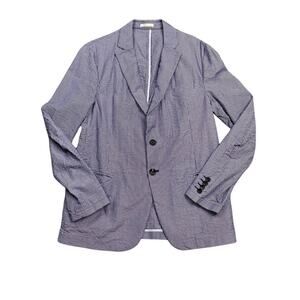Armani Collezioni Blazer Mens *42 Blue Pinstripe Lightweight 2 Button Jacket